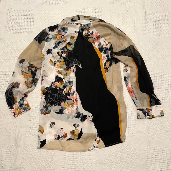 3.1 Phillip Lim for Target small floral button front blouse top TLS1 9049 - Picture 8 of 10